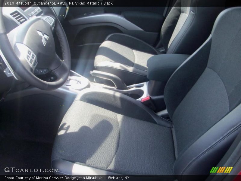 Rally Red Metallic / Black 2010 Mitsubishi Outlander SE 4WD