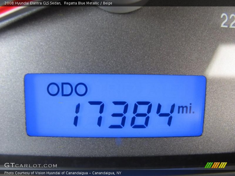 Regatta Blue Metallic / Beige 2008 Hyundai Elantra GLS Sedan