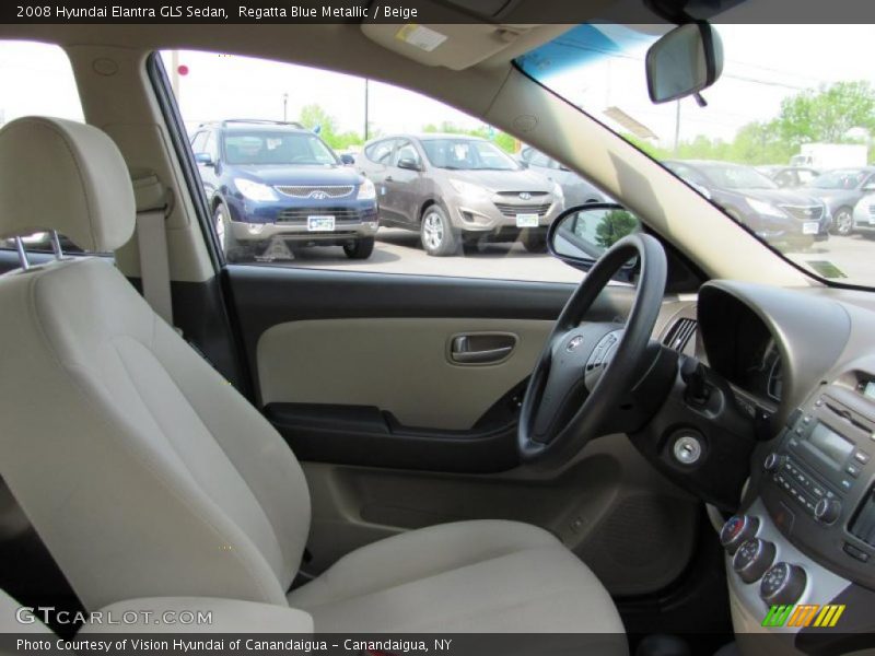 Regatta Blue Metallic / Beige 2008 Hyundai Elantra GLS Sedan