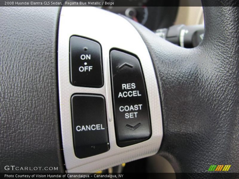 Regatta Blue Metallic / Beige 2008 Hyundai Elantra GLS Sedan