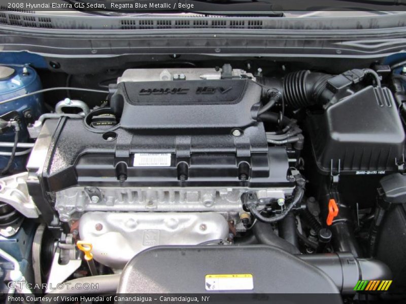 Regatta Blue Metallic / Beige 2008 Hyundai Elantra GLS Sedan