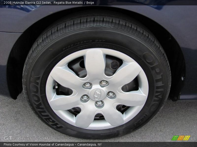 Regatta Blue Metallic / Beige 2008 Hyundai Elantra GLS Sedan