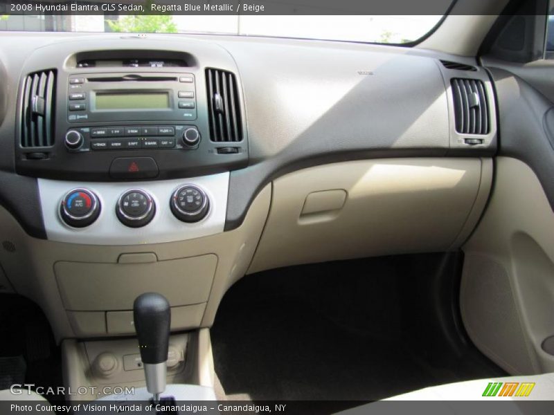 Regatta Blue Metallic / Beige 2008 Hyundai Elantra GLS Sedan