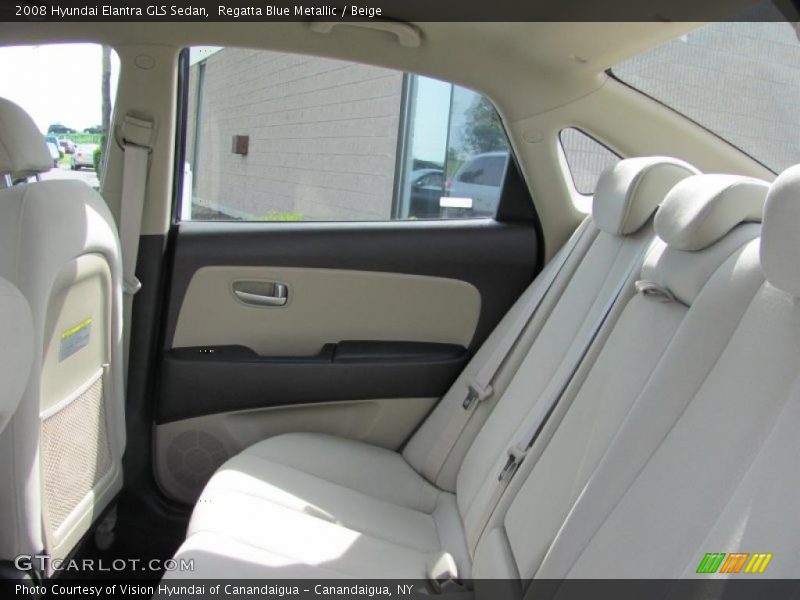 Regatta Blue Metallic / Beige 2008 Hyundai Elantra GLS Sedan