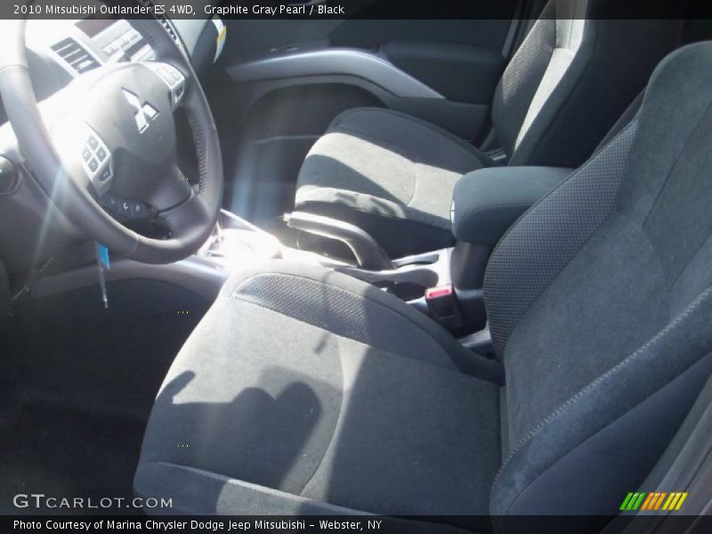 Graphite Gray Pearl / Black 2010 Mitsubishi Outlander ES 4WD