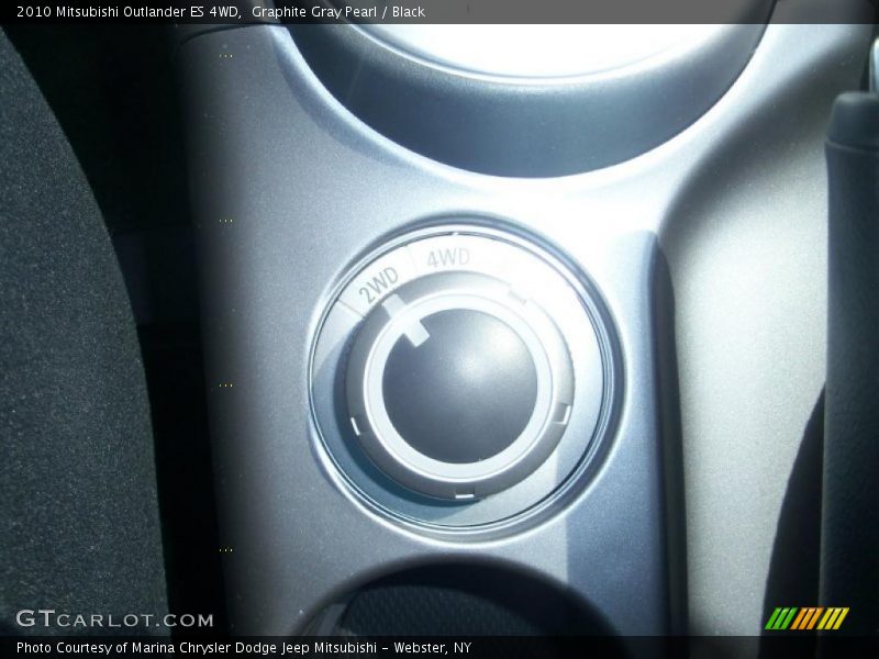 Graphite Gray Pearl / Black 2010 Mitsubishi Outlander ES 4WD