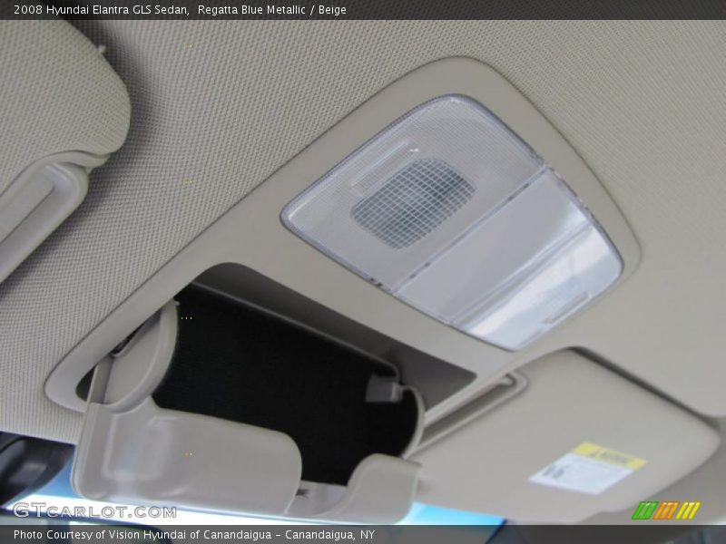 Regatta Blue Metallic / Beige 2008 Hyundai Elantra GLS Sedan