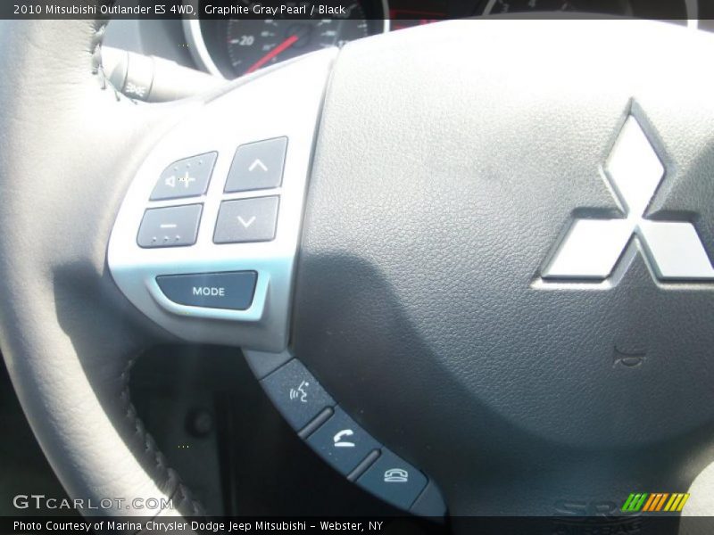 Graphite Gray Pearl / Black 2010 Mitsubishi Outlander ES 4WD