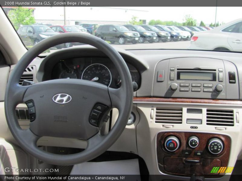 Golden Beige / Beige 2008 Hyundai Sonata GLS