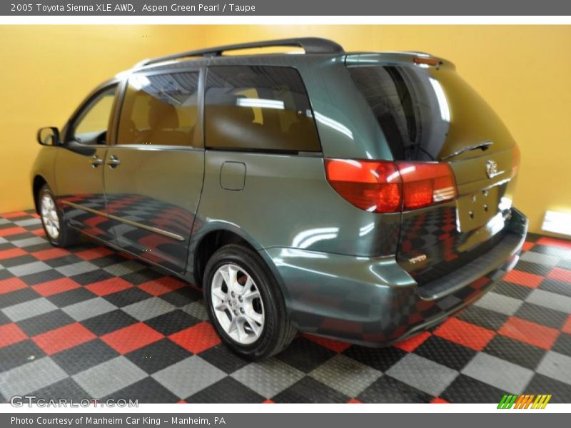 Aspen Green Pearl / Taupe 2005 Toyota Sienna XLE AWD