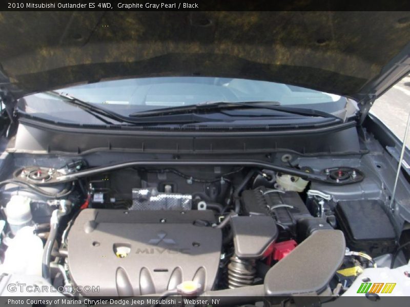 Graphite Gray Pearl / Black 2010 Mitsubishi Outlander ES 4WD
