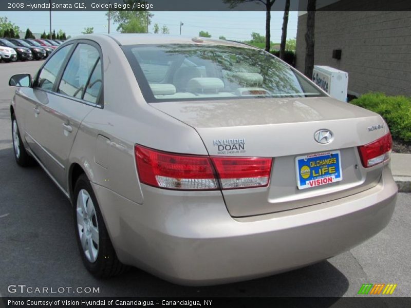 Golden Beige / Beige 2008 Hyundai Sonata GLS