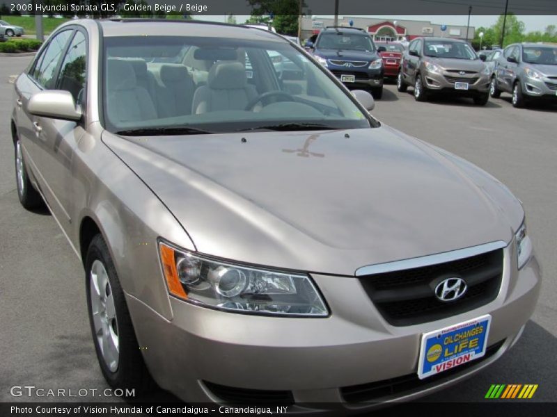 Golden Beige / Beige 2008 Hyundai Sonata GLS