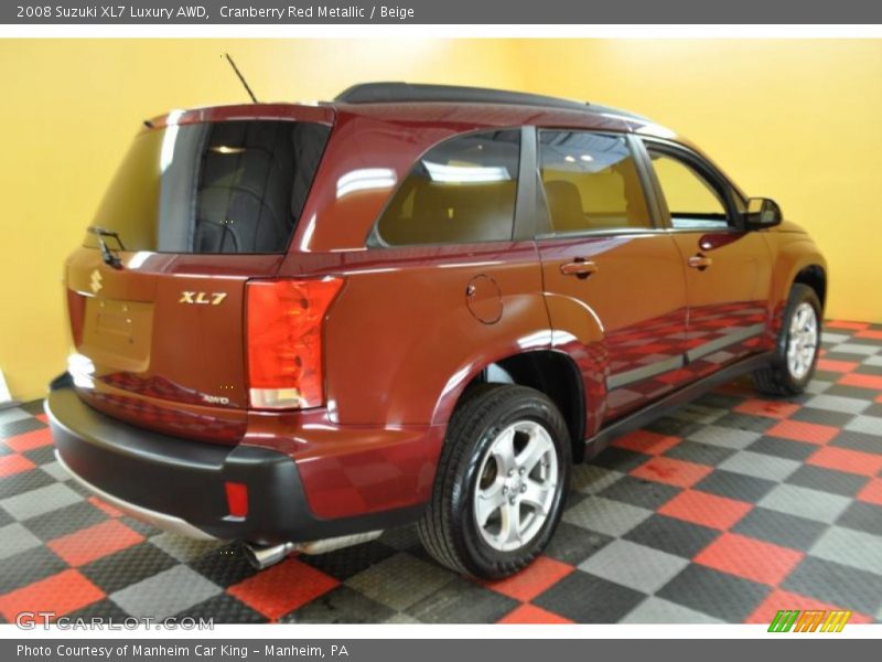 Cranberry Red Metallic / Beige 2008 Suzuki XL7 Luxury AWD