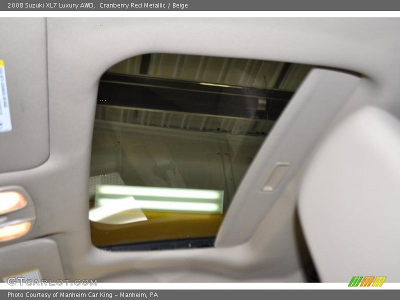 Cranberry Red Metallic / Beige 2008 Suzuki XL7 Luxury AWD