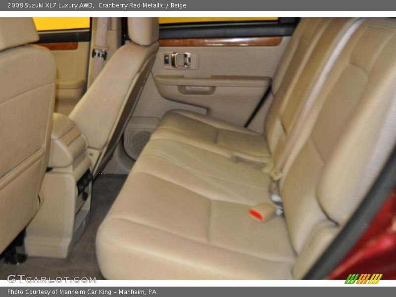 Cranberry Red Metallic / Beige 2008 Suzuki XL7 Luxury AWD