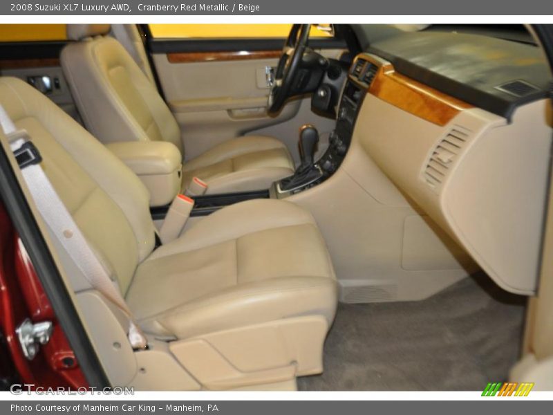 Cranberry Red Metallic / Beige 2008 Suzuki XL7 Luxury AWD