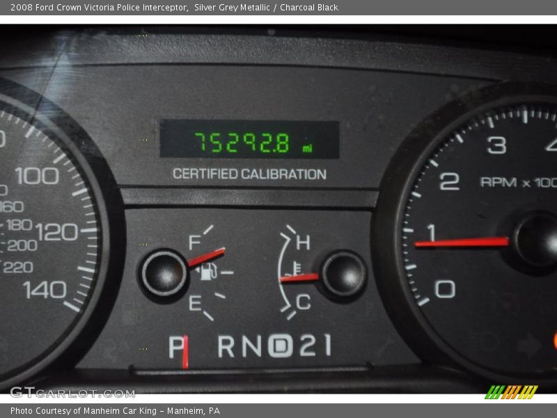 Silver Grey Metallic / Charcoal Black 2008 Ford Crown Victoria Police Interceptor