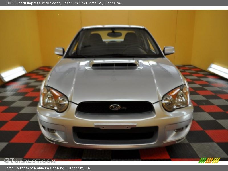 Platinum Silver Metallic / Dark Gray 2004 Subaru Impreza WRX Sedan