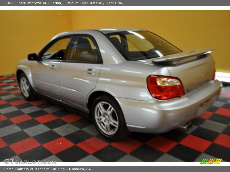 Platinum Silver Metallic / Dark Gray 2004 Subaru Impreza WRX Sedan