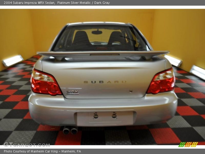 Platinum Silver Metallic / Dark Gray 2004 Subaru Impreza WRX Sedan