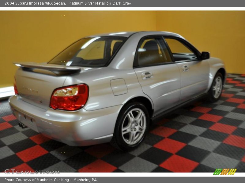 Platinum Silver Metallic / Dark Gray 2004 Subaru Impreza WRX Sedan