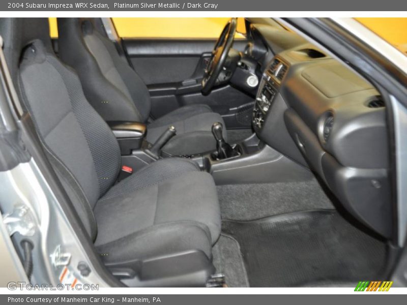 Platinum Silver Metallic / Dark Gray 2004 Subaru Impreza WRX Sedan