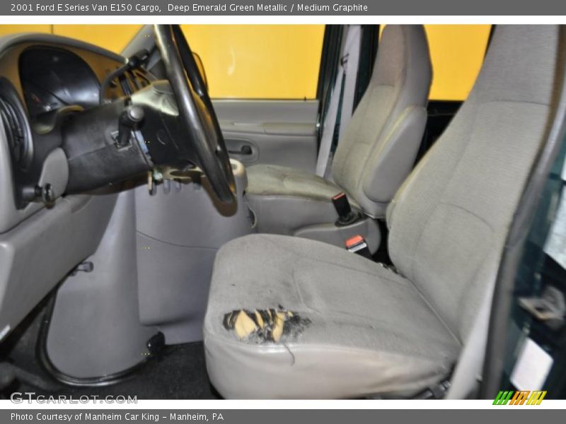 Deep Emerald Green Metallic / Medium Graphite 2001 Ford E Series Van E150 Cargo