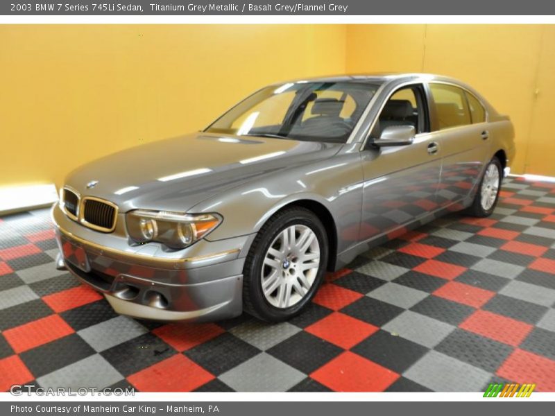 Titanium Grey Metallic / Basalt Grey/Flannel Grey 2003 BMW 7 Series 745Li Sedan