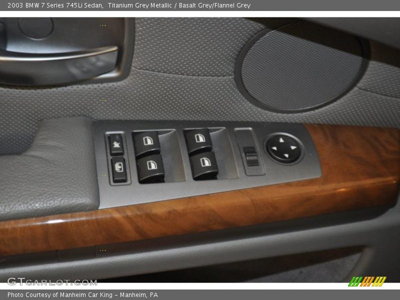 Titanium Grey Metallic / Basalt Grey/Flannel Grey 2003 BMW 7 Series 745Li Sedan