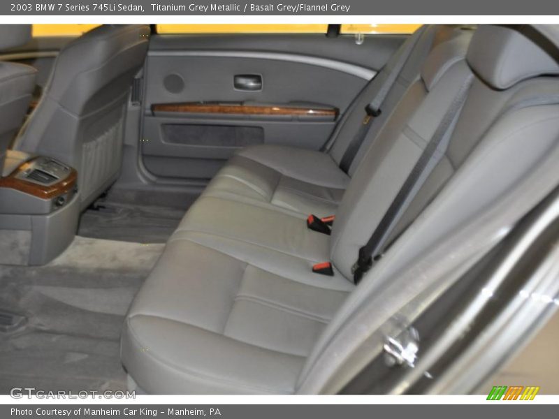Titanium Grey Metallic / Basalt Grey/Flannel Grey 2003 BMW 7 Series 745Li Sedan
