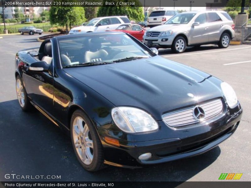 Black / Charcoal 2004 Mercedes-Benz SLK 230 Kompressor Roadster