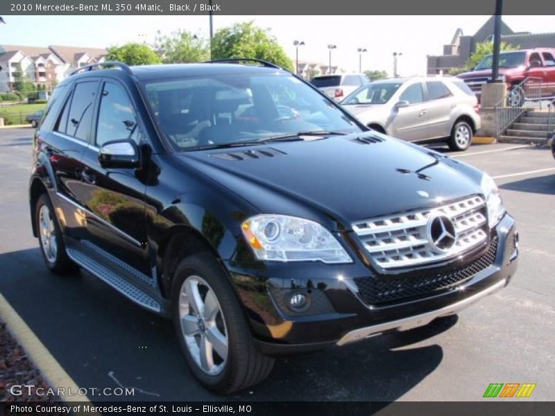 Black / Black 2010 Mercedes-Benz ML 350 4Matic
