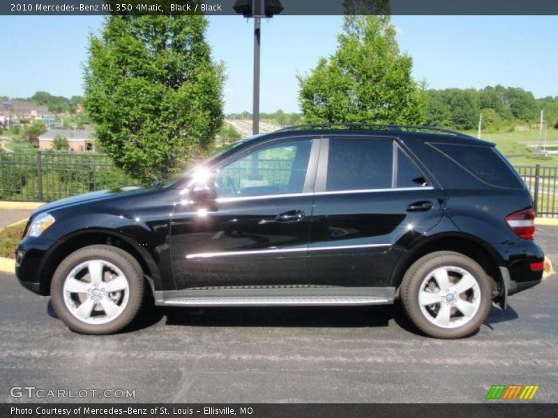Black / Black 2010 Mercedes-Benz ML 350 4Matic
