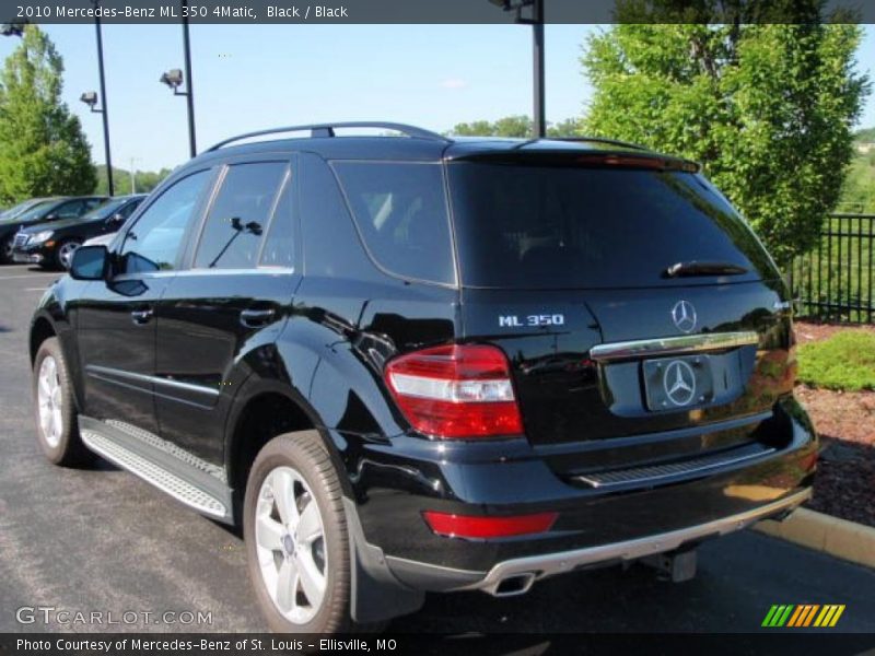 Black / Black 2010 Mercedes-Benz ML 350 4Matic