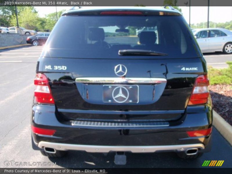 Black / Black 2010 Mercedes-Benz ML 350 4Matic