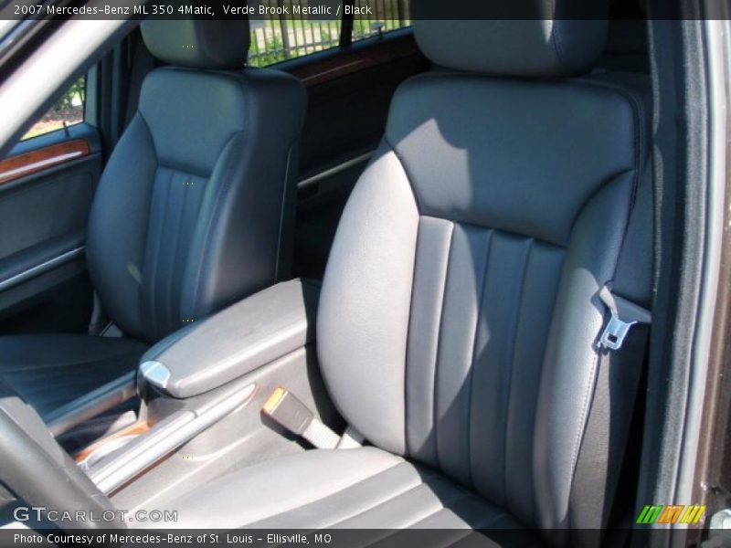 Verde Brook Metallic / Black 2007 Mercedes-Benz ML 350 4Matic