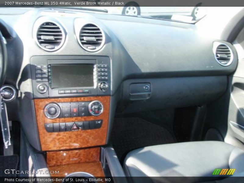 Verde Brook Metallic / Black 2007 Mercedes-Benz ML 350 4Matic