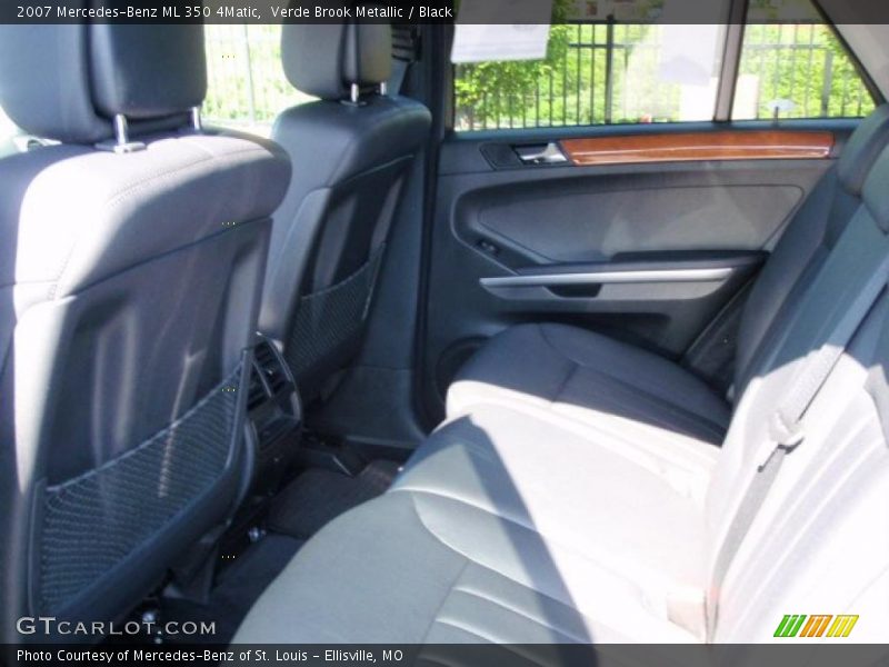 Verde Brook Metallic / Black 2007 Mercedes-Benz ML 350 4Matic