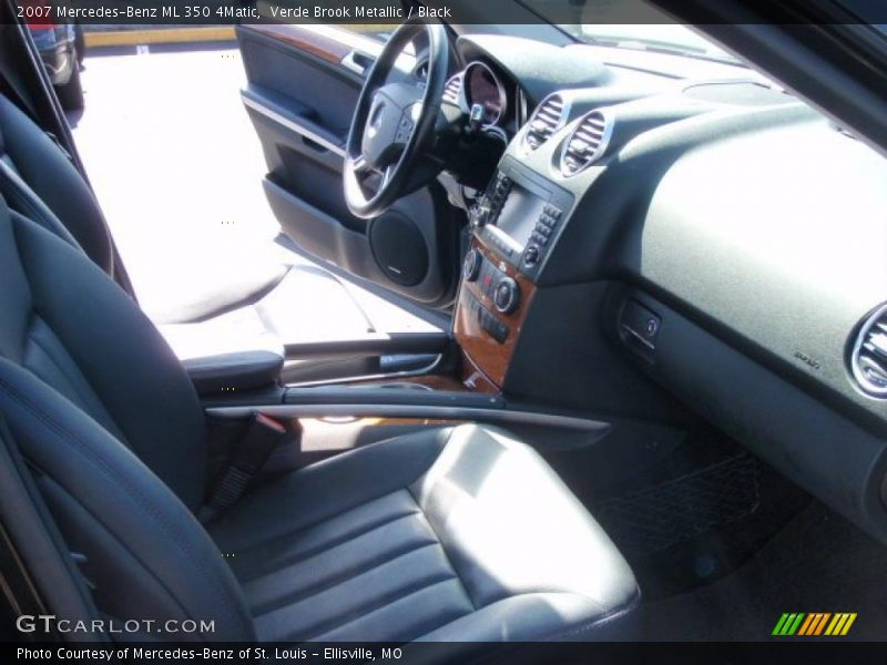 Verde Brook Metallic / Black 2007 Mercedes-Benz ML 350 4Matic