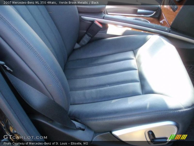 Verde Brook Metallic / Black 2007 Mercedes-Benz ML 350 4Matic