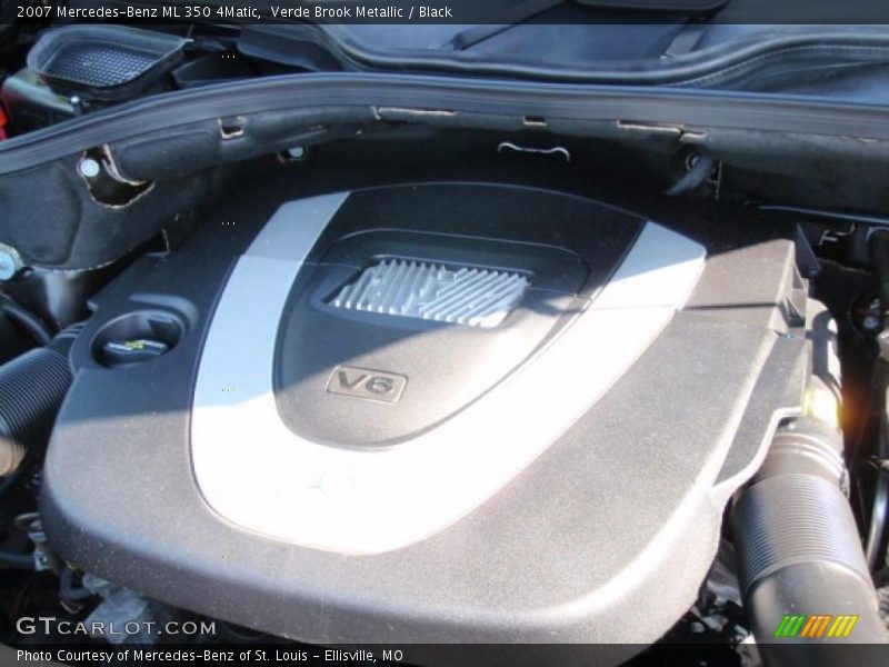 Verde Brook Metallic / Black 2007 Mercedes-Benz ML 350 4Matic