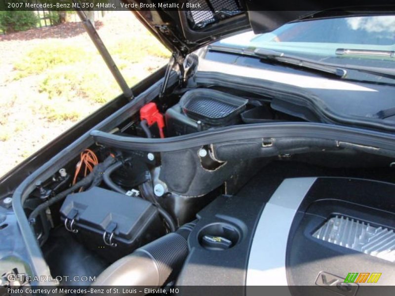 Verde Brook Metallic / Black 2007 Mercedes-Benz ML 350 4Matic