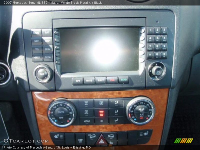 Verde Brook Metallic / Black 2007 Mercedes-Benz ML 350 4Matic