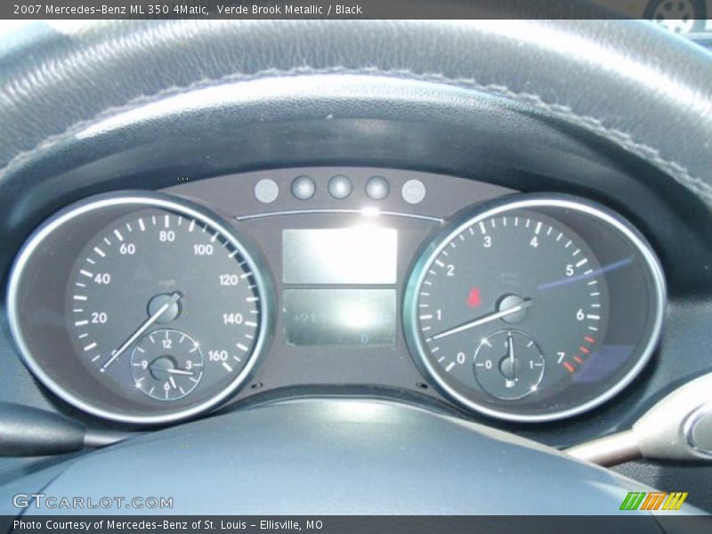 Verde Brook Metallic / Black 2007 Mercedes-Benz ML 350 4Matic