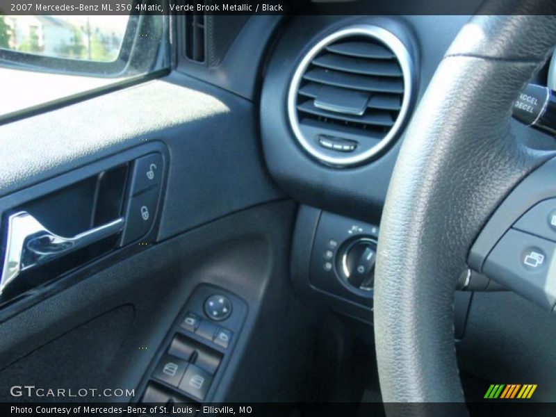Verde Brook Metallic / Black 2007 Mercedes-Benz ML 350 4Matic