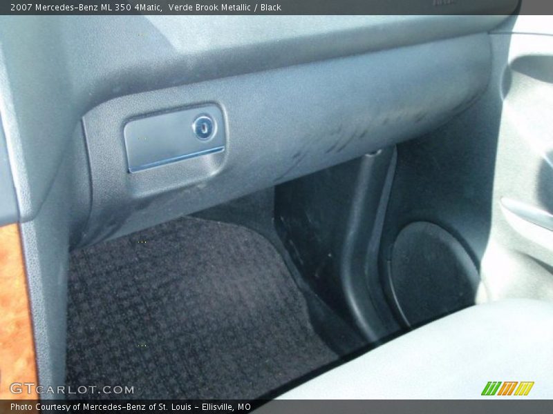 Verde Brook Metallic / Black 2007 Mercedes-Benz ML 350 4Matic