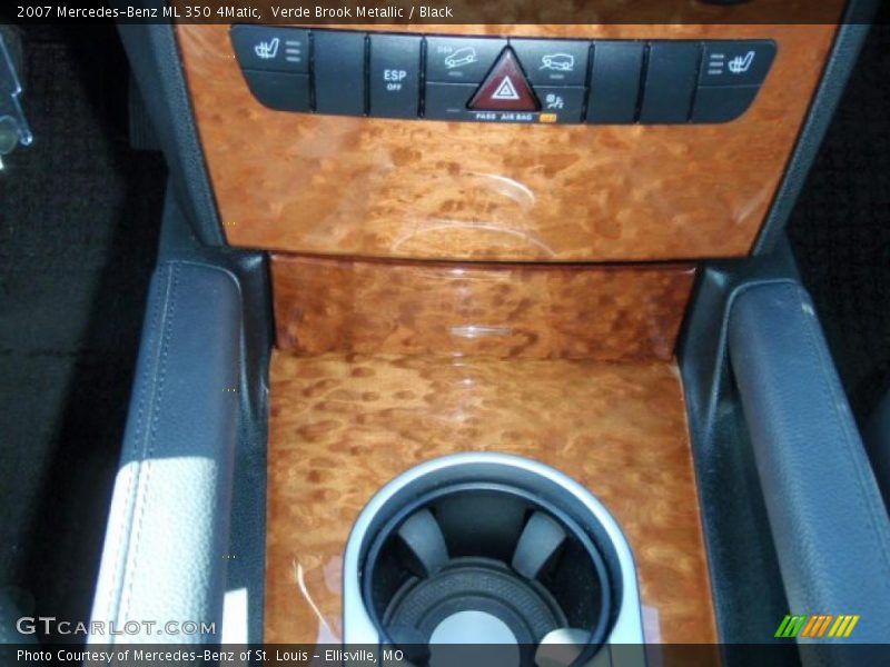 Verde Brook Metallic / Black 2007 Mercedes-Benz ML 350 4Matic