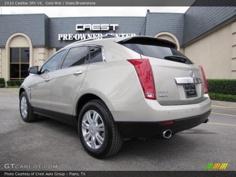 Gold Mist / Shale/Brownstone 2010 Cadillac SRX V6