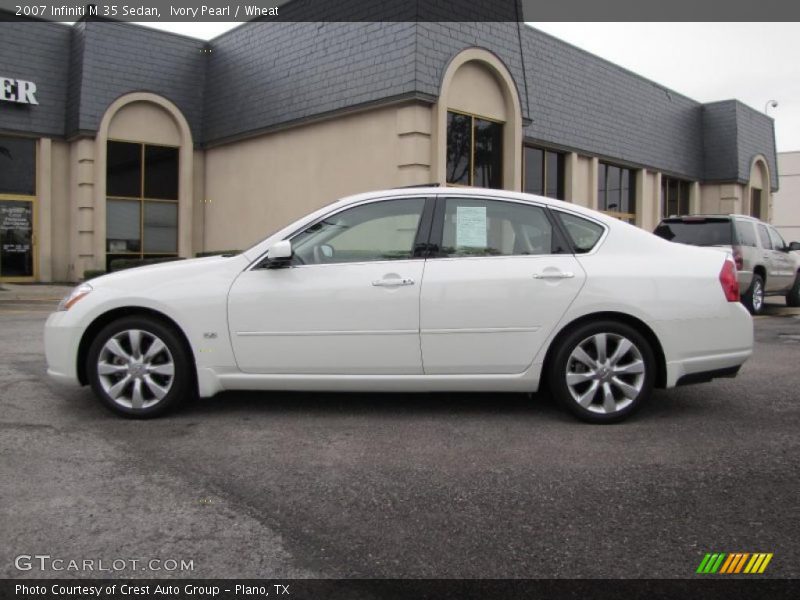Ivory Pearl / Wheat 2007 Infiniti M 35 Sedan